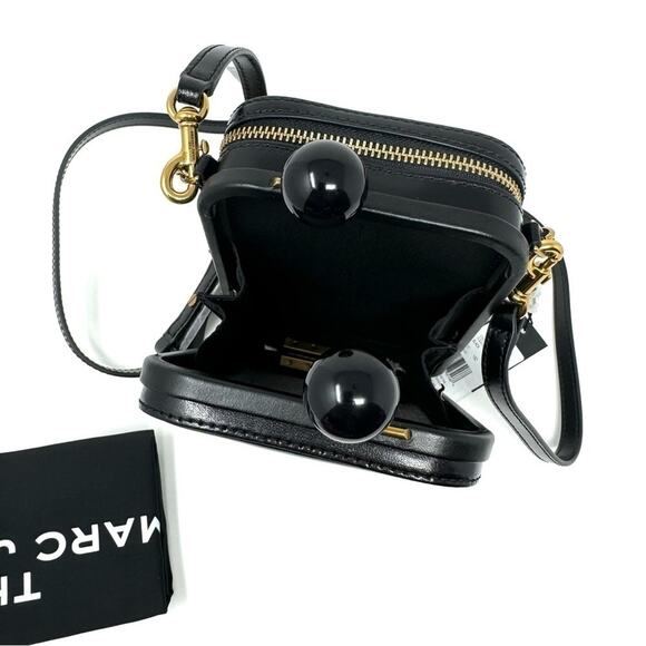 Marc Jacobs Rare Black Vanity Leather Crossbody Bag NWT - Picture 5 of 10